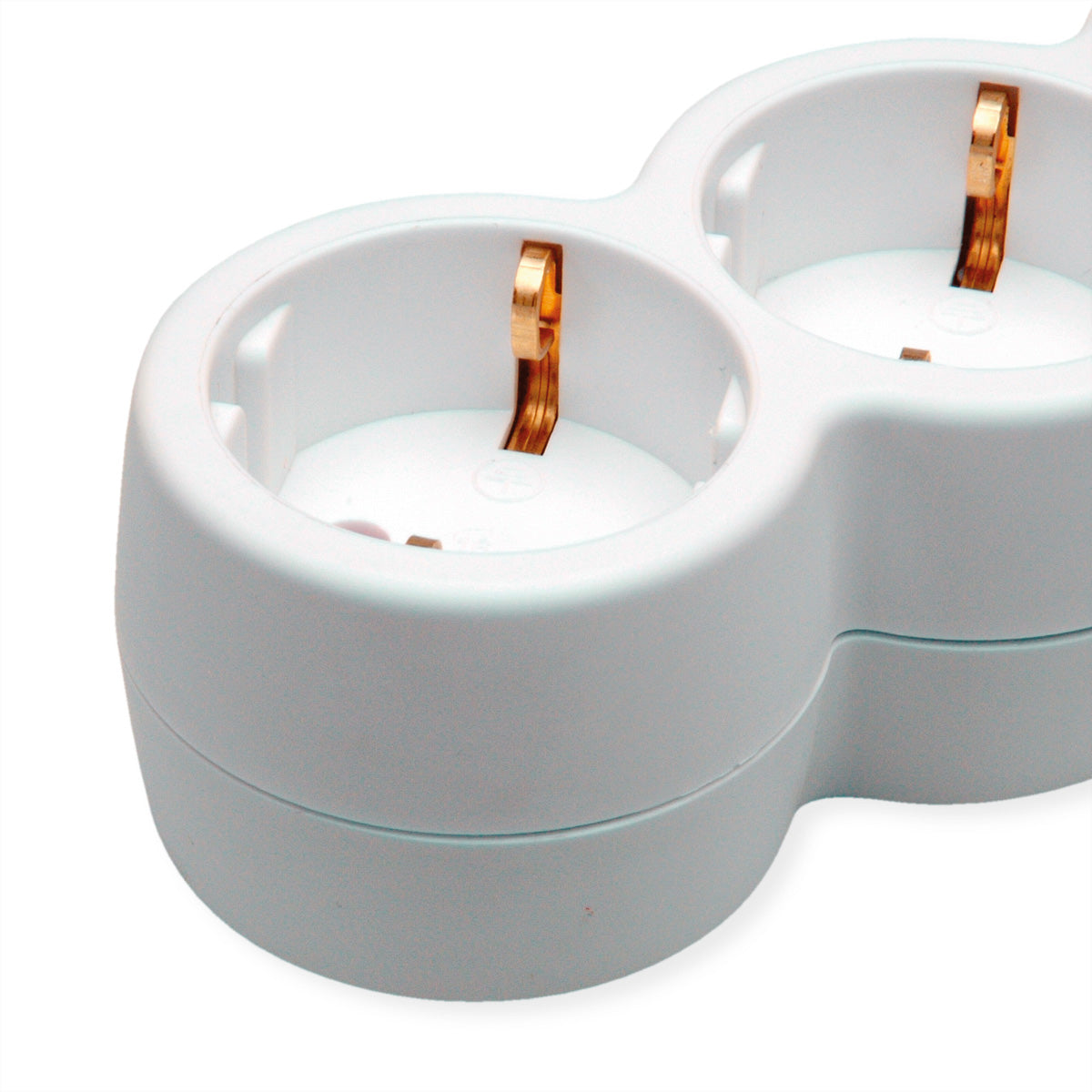 VALUE Steckdosenleiste – 6× Schuko (Typ E/F), 3 m, mit Schalter, Weiss