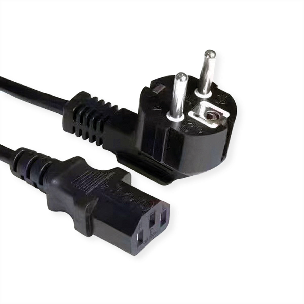 VALUE Netzkabel – Schuko (Typ E/F) – IEC C13, 3 m, 250 V/10 A, Schwarz