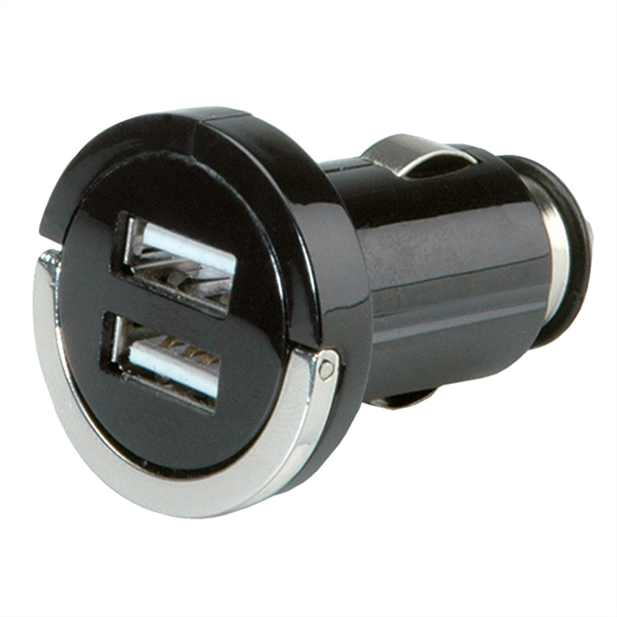 VALUE Auto-Ladegerät 10 W – USB-A×2 – Eingang KFZ-Zigarettenanzünderbuchse, schwarz