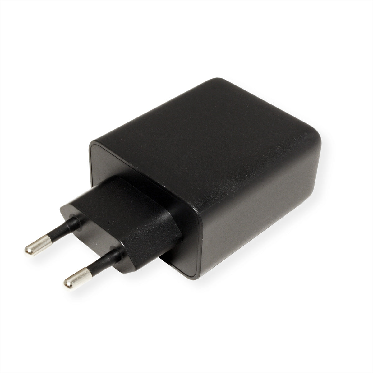 VALUE USB-Wandladegerät 65 W – USB-C×2, USB-A×1 – PD, GaN – EU-Stecker (Typ C) – Schwarz