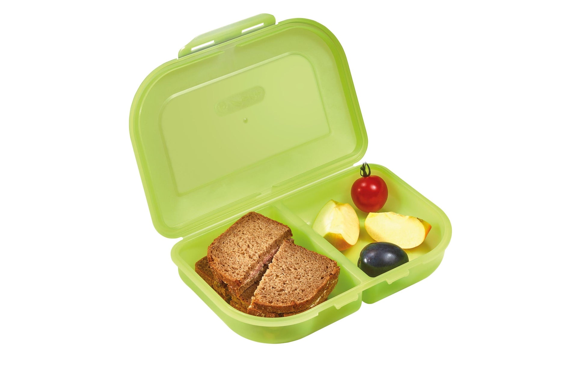 Herlitz Lunchbox, 23 × 15,5 × 4 cm, Kunststoff, 2 Fächer, türkis
