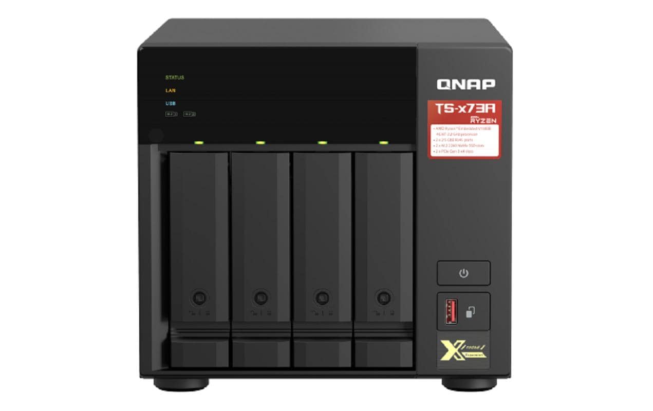 QNAP TS-473A-8G Allgemeines Speichergerät – 4 Bay