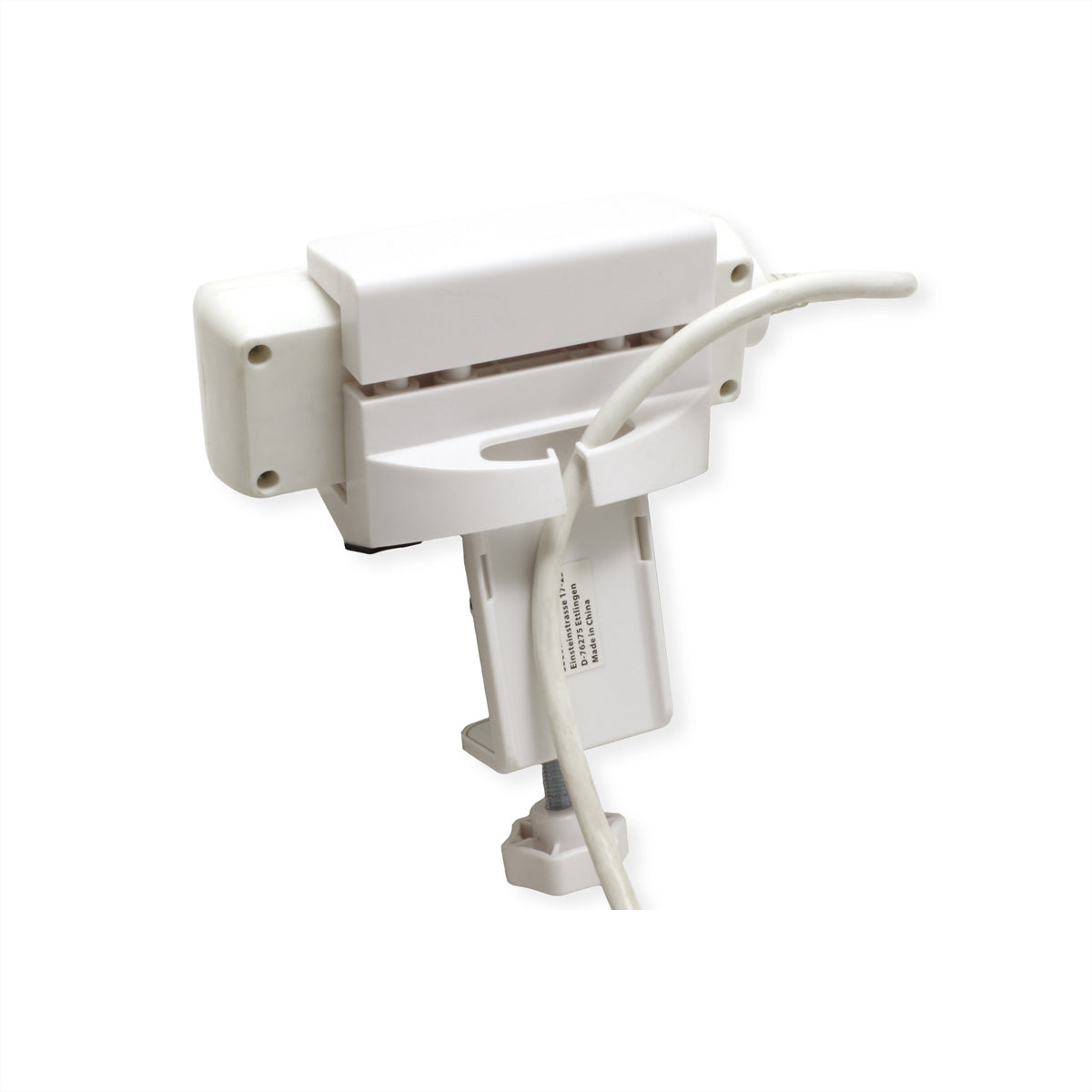 VALUE Kabel-Clip/Halter/Klemme für Stromverlängerung – Klemmbefestigung, einstellbar, ABS/Silikon/Stahl