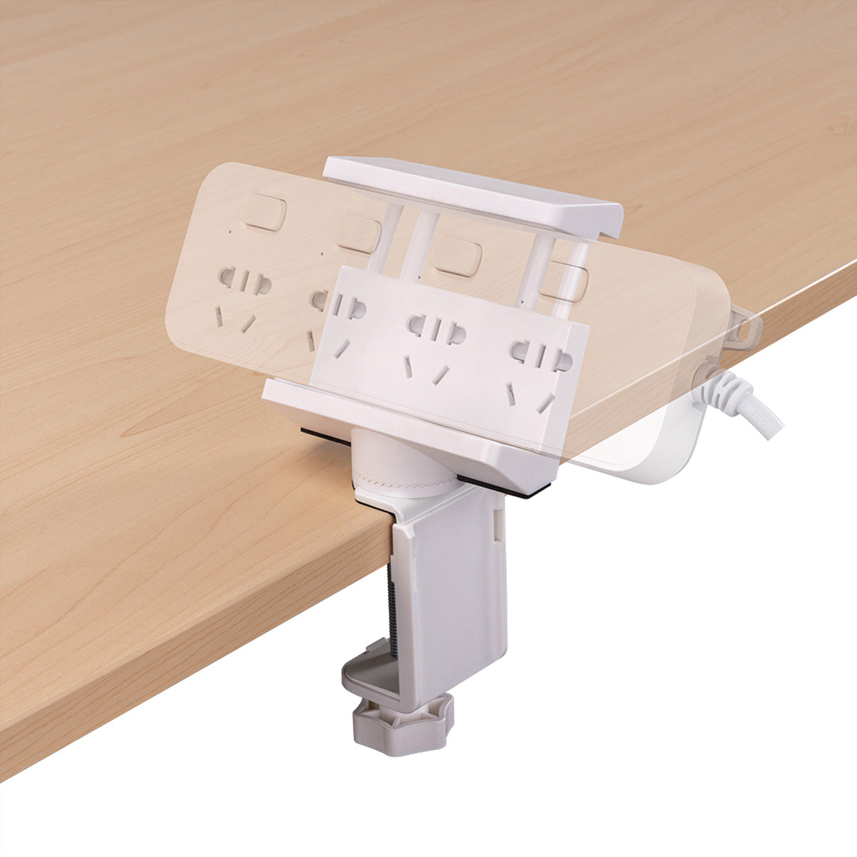 VALUE Kabel-Clip Klemmhalterung für Tisch/Bank – schwenkbar, verbessertes Kabelmanagement, 100 × 61 × 172 mm