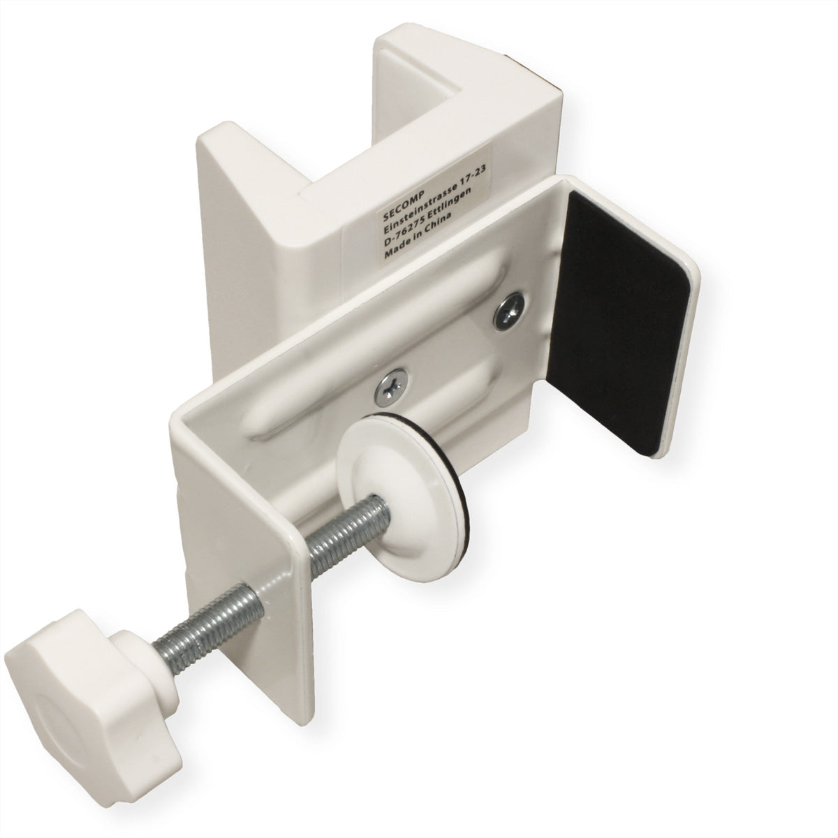 VALUE Kabel-Clip für Tisch/Bank – Klemmhalterung, Weiss, 100 × 129 × 82 mm