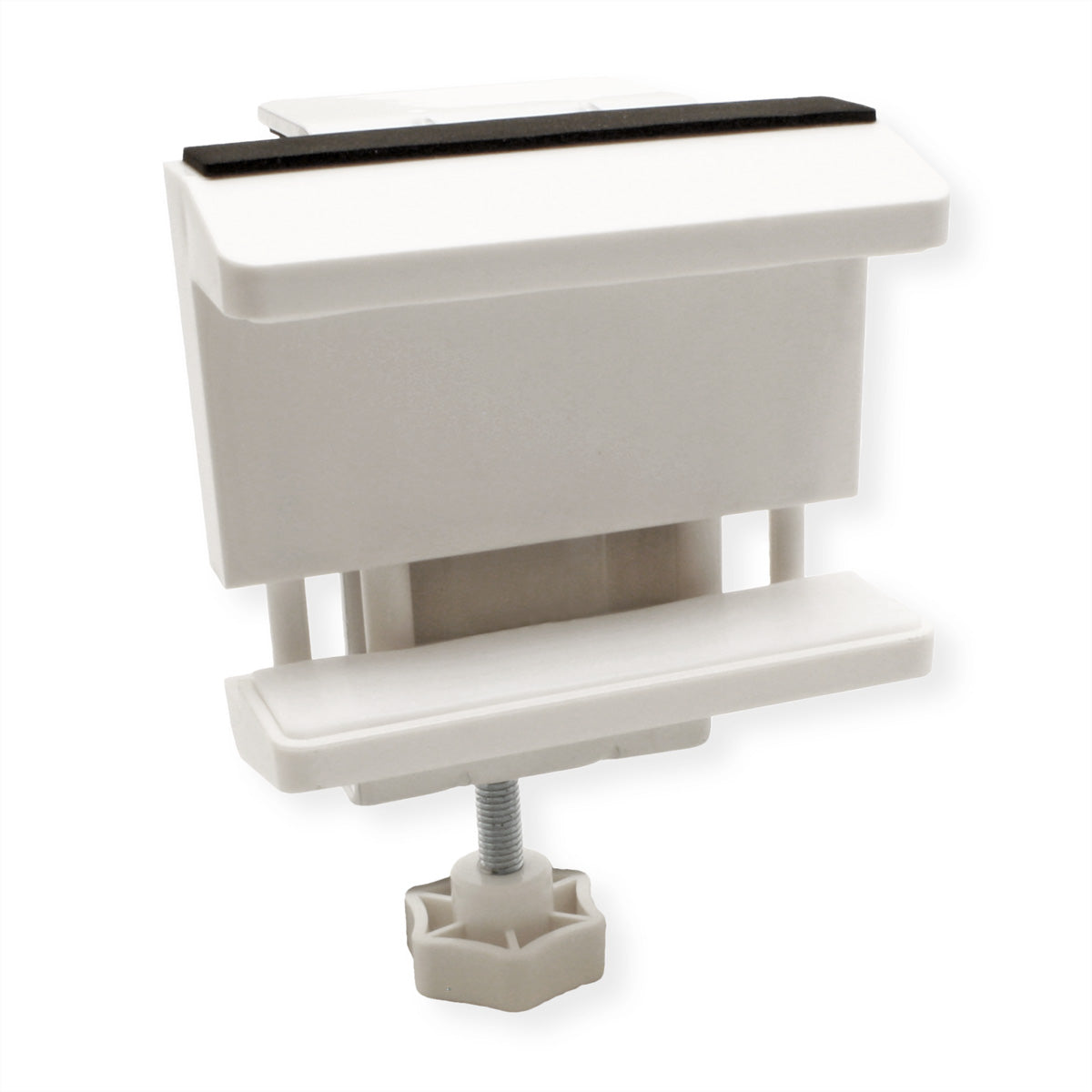 VALUE Kabel-Clip für Tisch/Bank – Klemmhalterung, Weiss, 100 × 129 × 82 mm