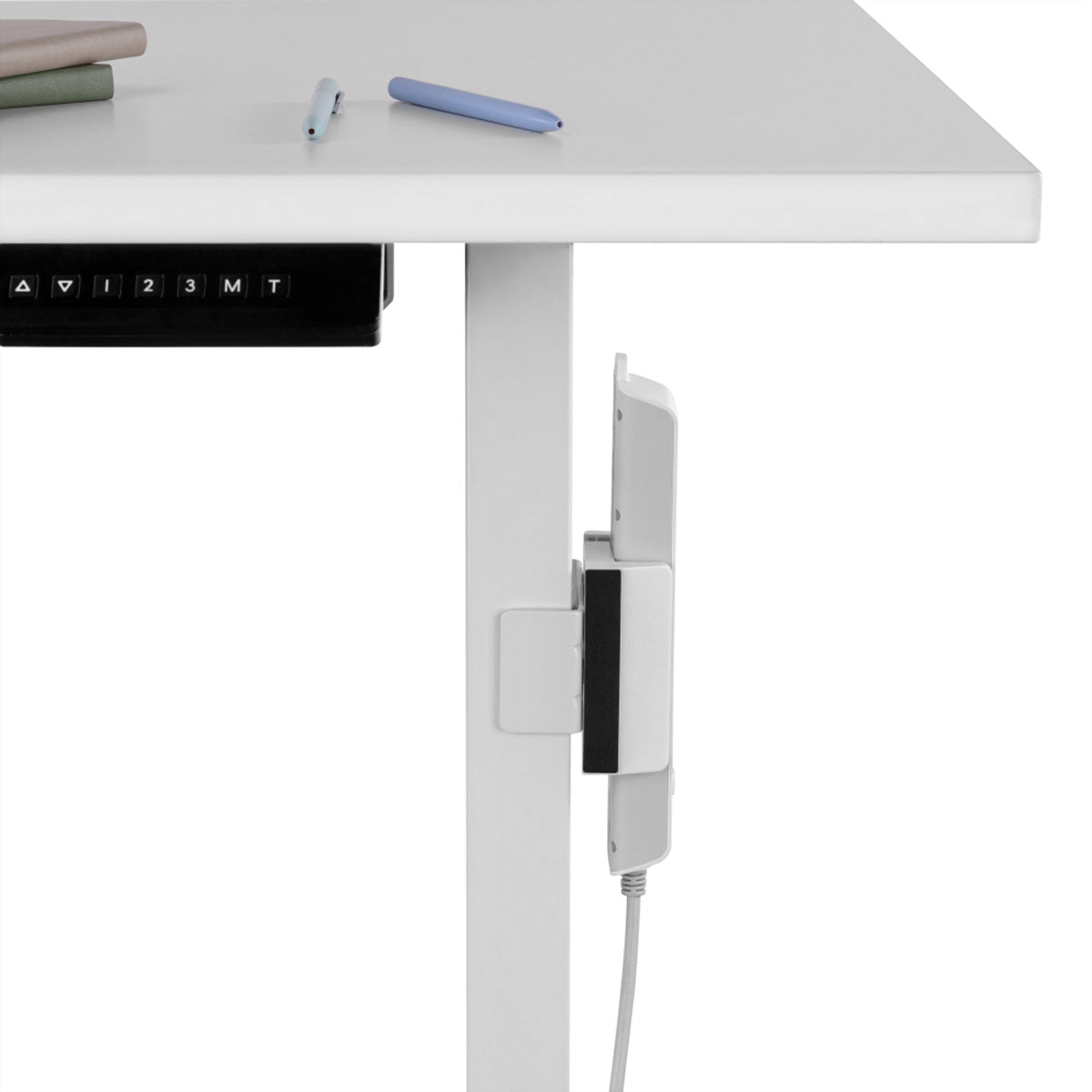 VALUE Kabel-Clip für Tisch/Bank – Klemmhalterung, Weiss, 100 × 129 × 82 mm