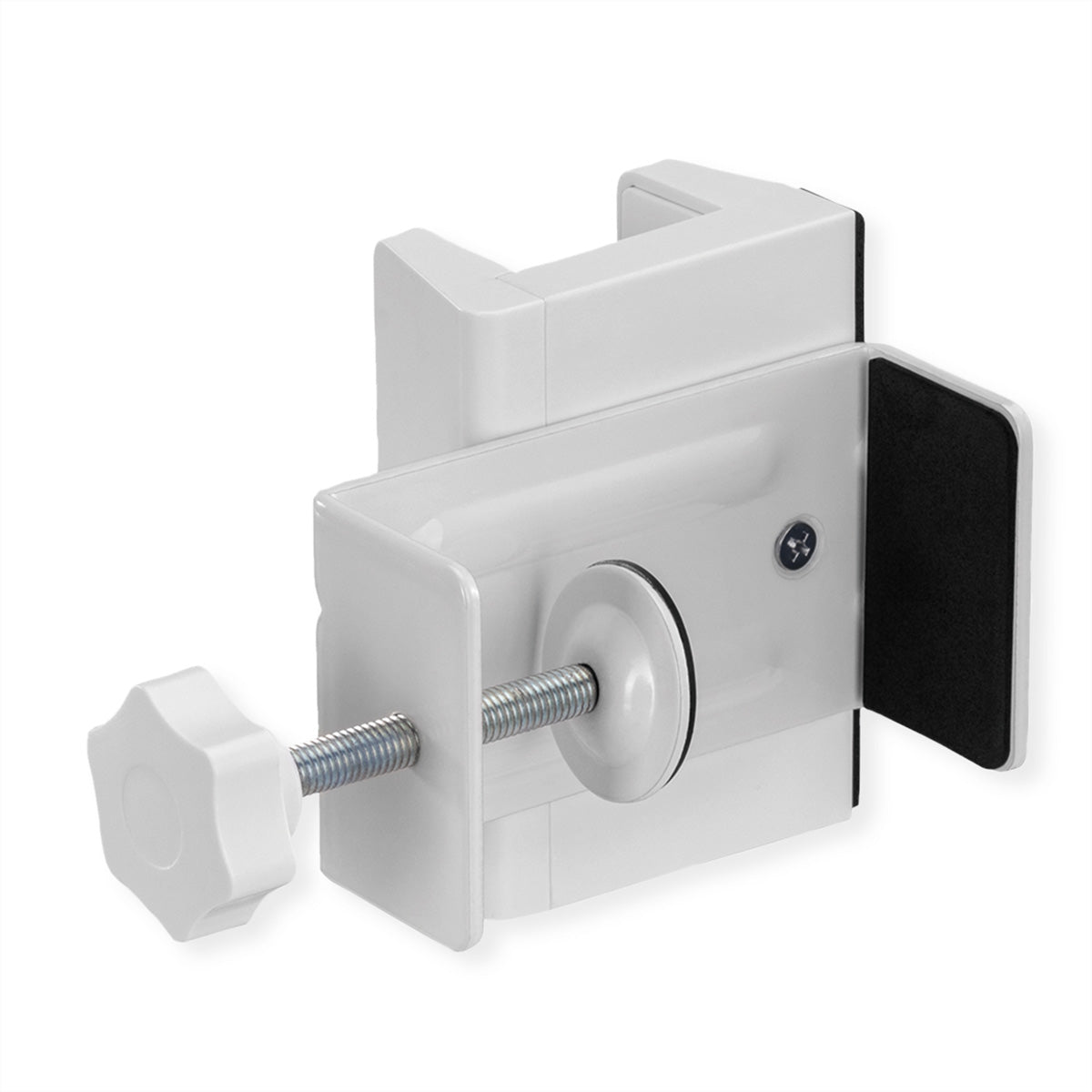 VALUE Kabel-Clip für Tisch/Bank – Klemmhalterung, Weiss, 100 × 129 × 82 mm