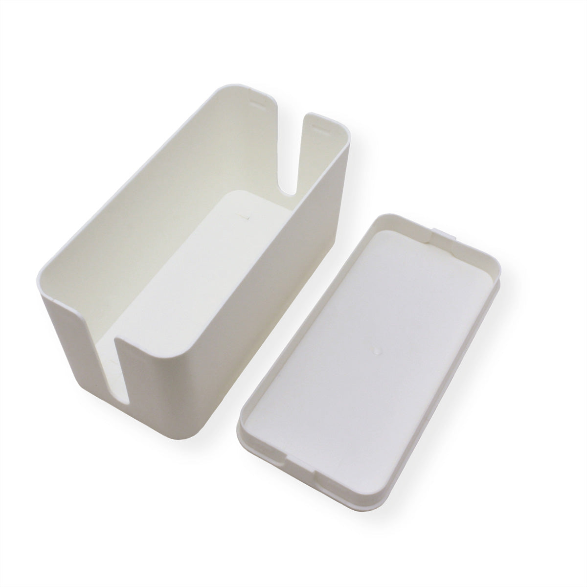 VALUE Kabelbox – weiss, B 235 × H 120 × T 115 mm