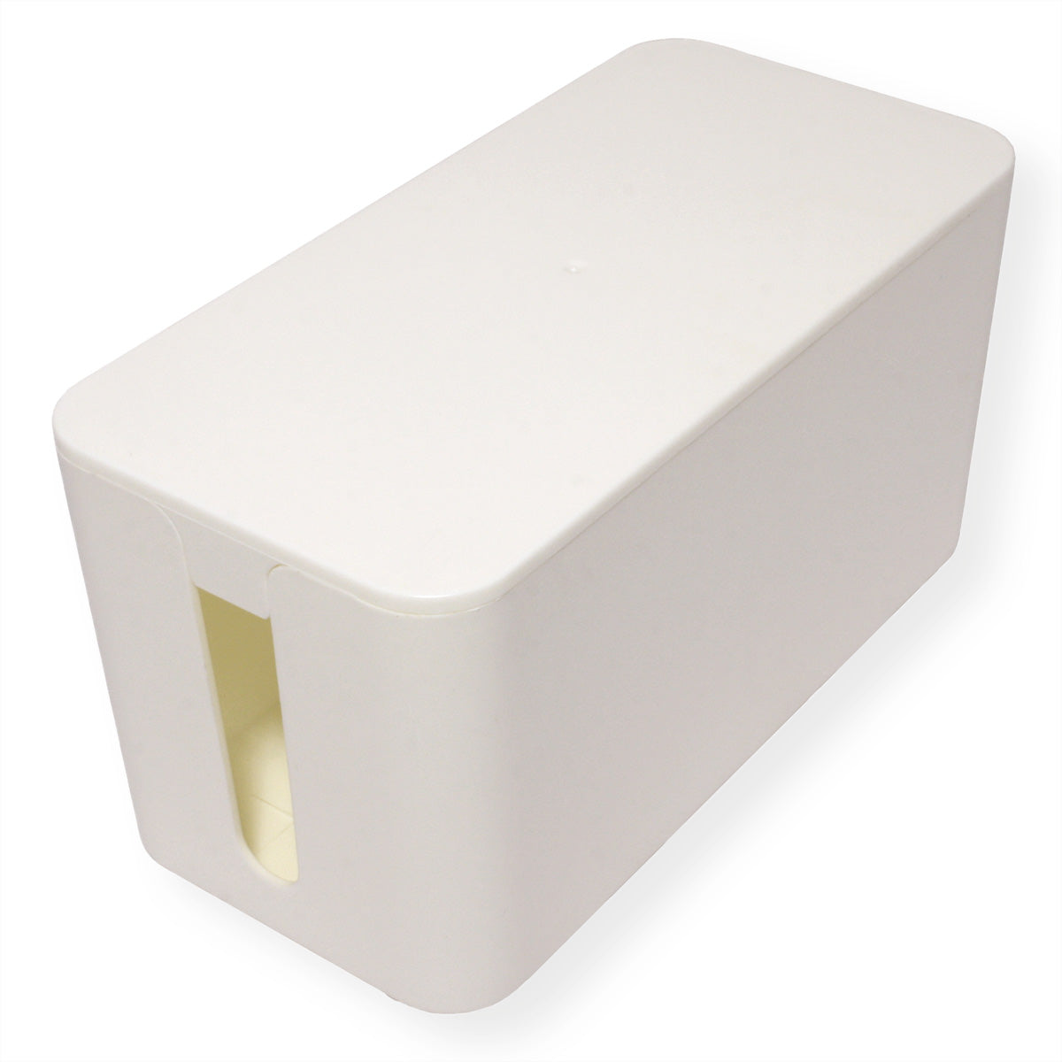 VALUE Kabelbox – weiss, B 235 × H 120 × T 115 mm
