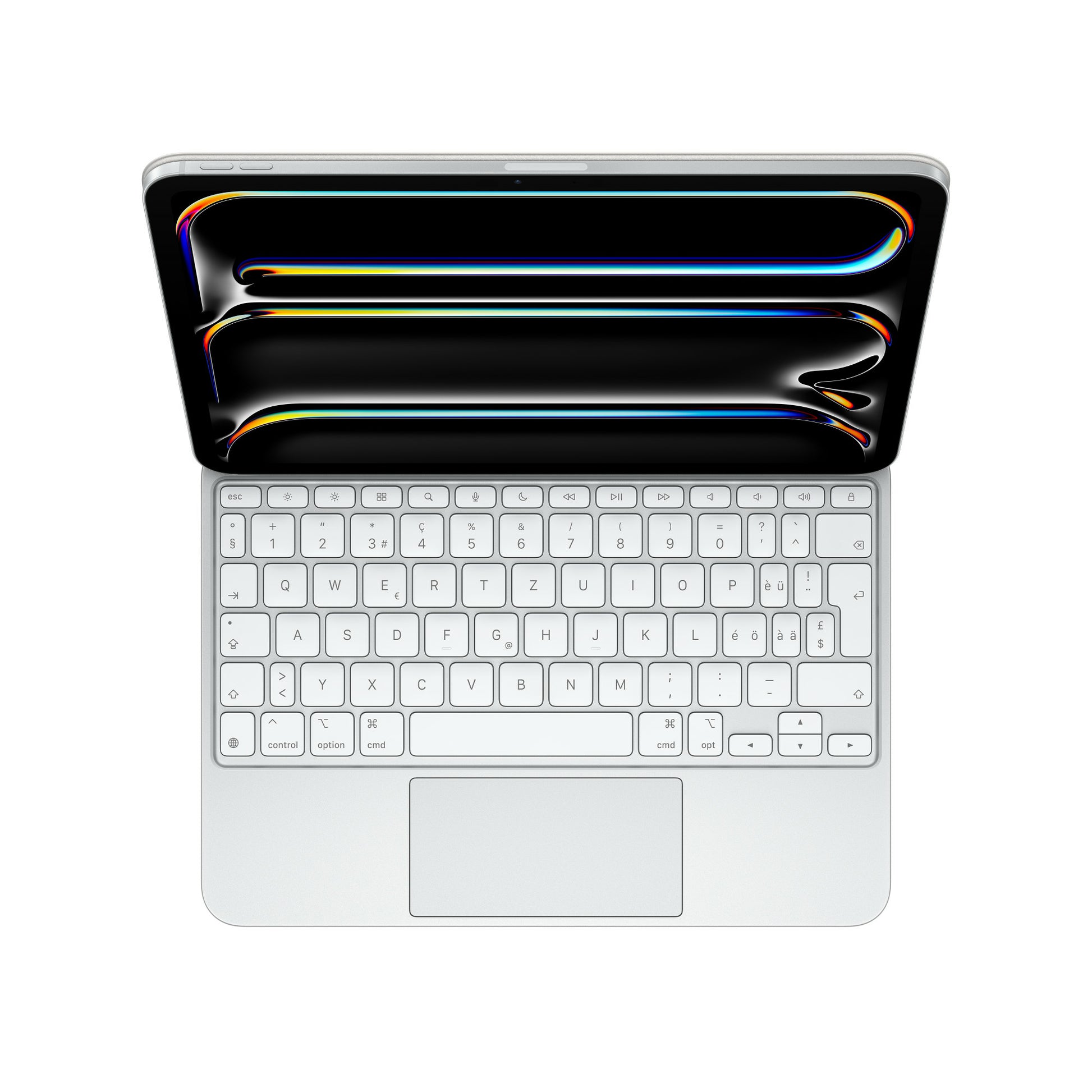 Apple Magic Keyboard Tastatur-Case für iPad Pro 11" (M4/M5) – QWERTZ (CH), mit Trackpad, Beleuchtung – Weiss