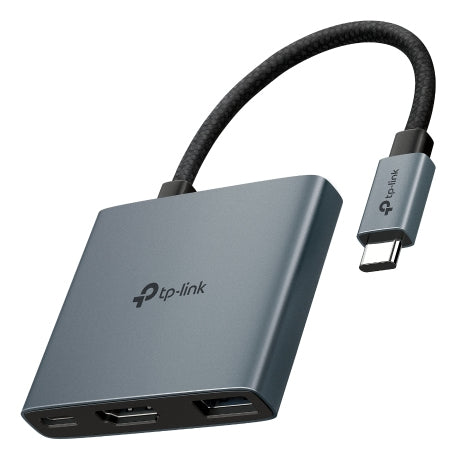 TP-Link UH3020C Multiport-Adapter – USB-C, 1× HDMI, 1× USB-A, 100 W PD, für Windows/Mac/iPadOS