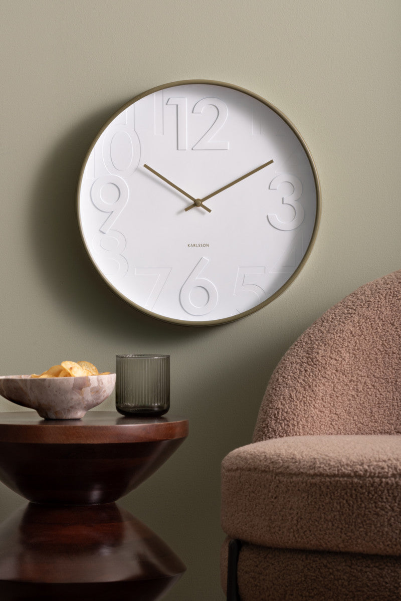 Karlsson Wanduhr Ayuno – Ø 40 cm, dunkelgrau, Kunststoff