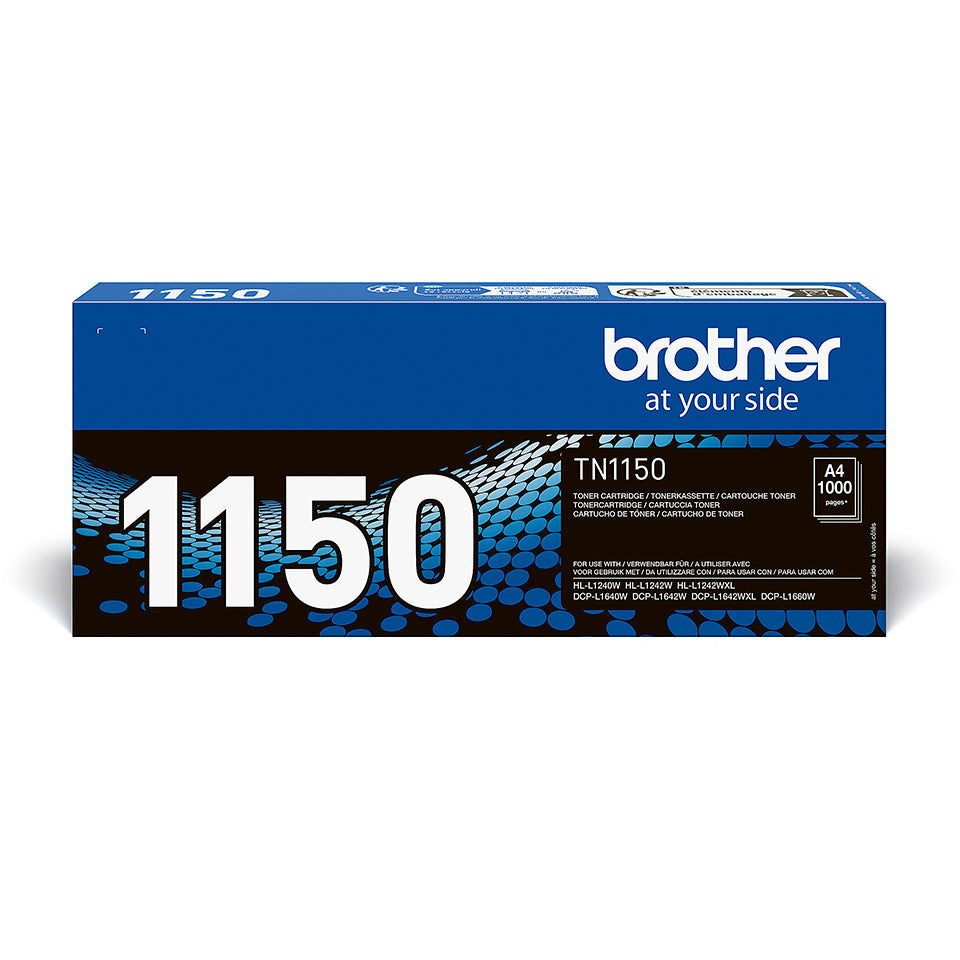 Brother TN-1150 Schwarz Toner – Original – 1'000 Seiten – für Brother DCP-L1640W/DCP-L1642W/DCP-L1660W u. a.