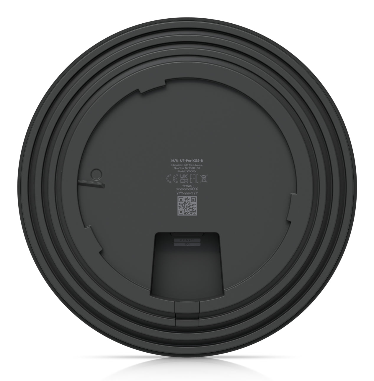 Ubiquiti UniFi U7 Pro XGS – Wi‑Fi 7 Access Point, Tri‑Band (2,4/5/6 GHz), 10GbE, PoE++, Wand/Decke, Schwarz