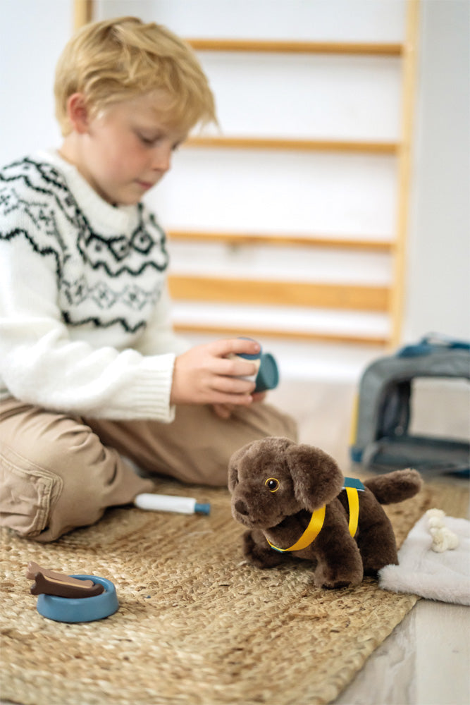 Small foot Plüschtier – Tierpflege – mit Tragetasche, 14-teilig – ab 2 Jahren – Plüsch, Stoff, Holz, mehrfarbig
