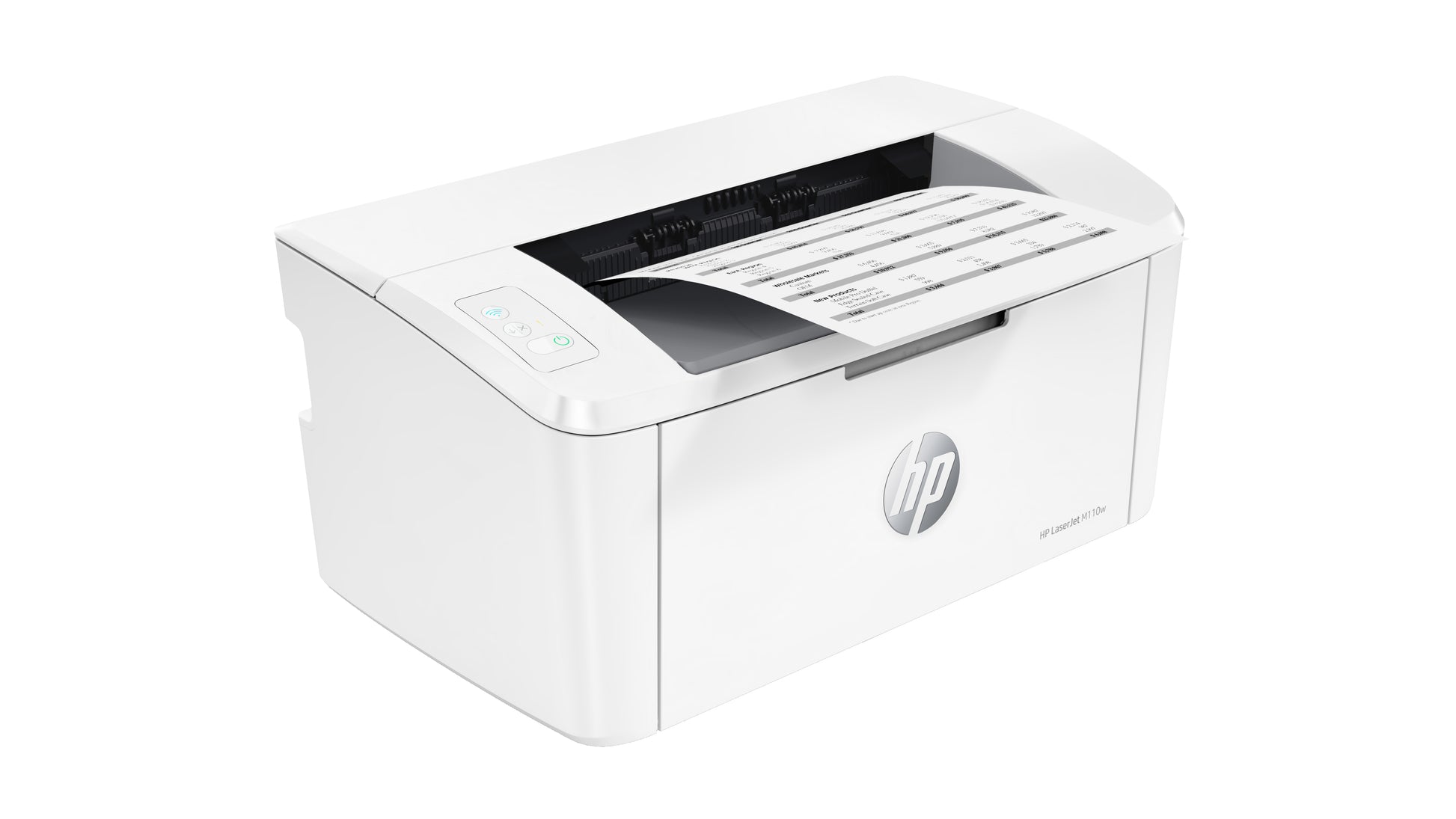 HP LaserJet M110w – A4, S/W, 20 S./Min., 600 × 600 dpi, WLAN/LAN/USB, Papier: 150 Blatt
