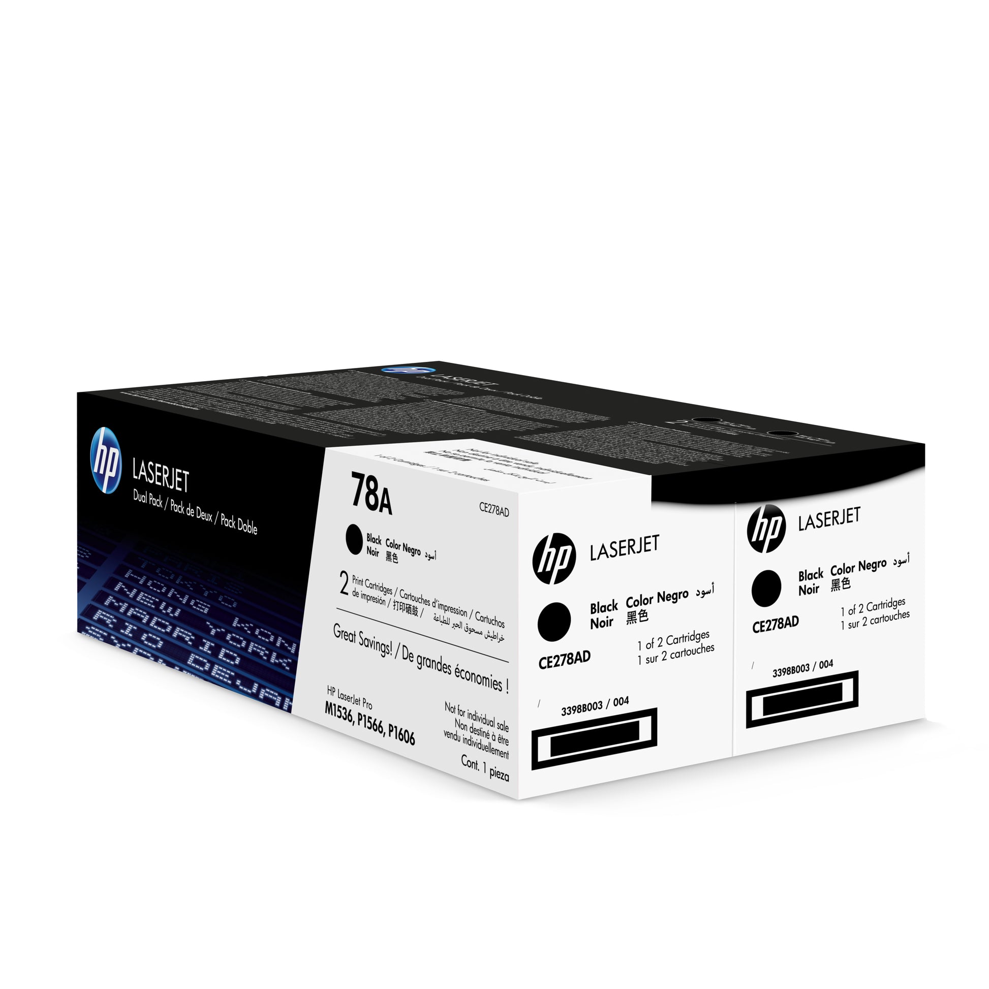 HP Toner-Multipack 78A – Schwarz, 2100 Seiten