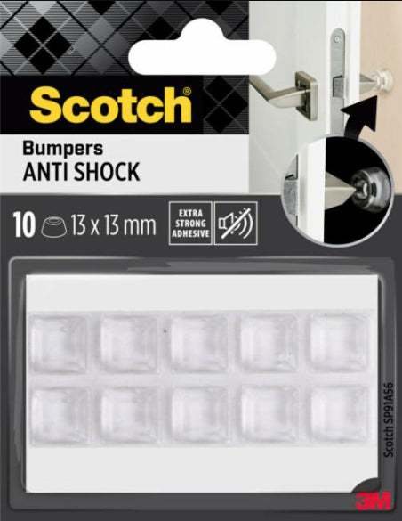 3M Bumpon Elastikpuffer – Ø 13 × 13 mm, Gummi, Transparent, 10 Stk.