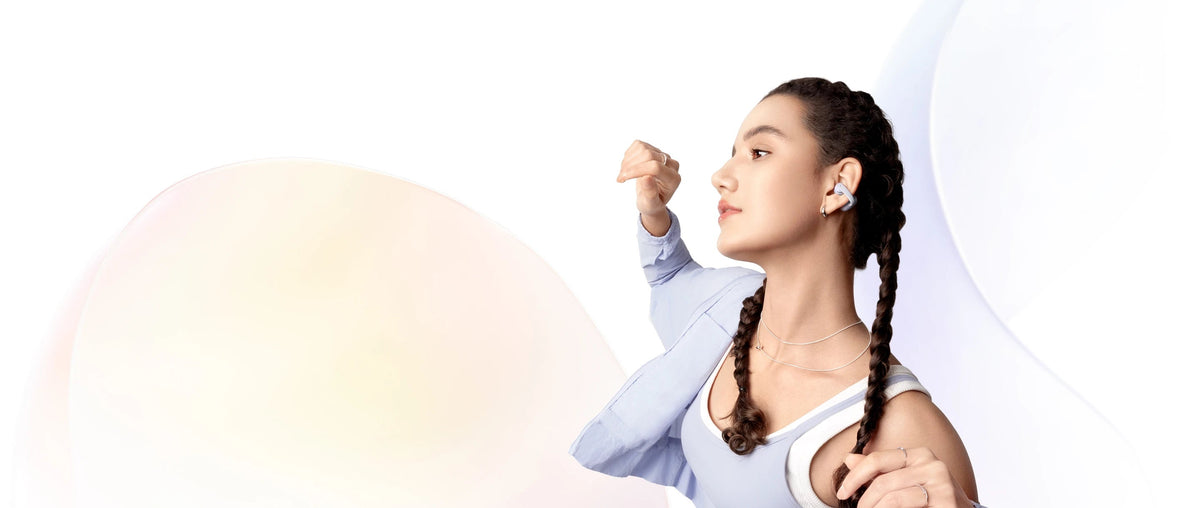 SHOKZ OpenDots Air TWS In-Ear – Stereo, TWS, ANC, mit Ladecase, Violett, BT 6.1