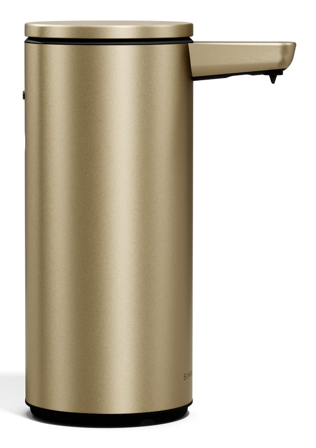 simplehuman ST1102 Automatischer Seifenspender – Tisch – Edelstahl, Gold, Wiederaufladbar