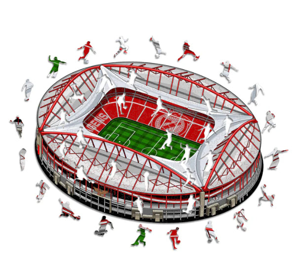 Iconic Puzzles SL Benfica Stadion – Logikspiel, 1 Spieler, ab 10 Jahren, mehrsprachig