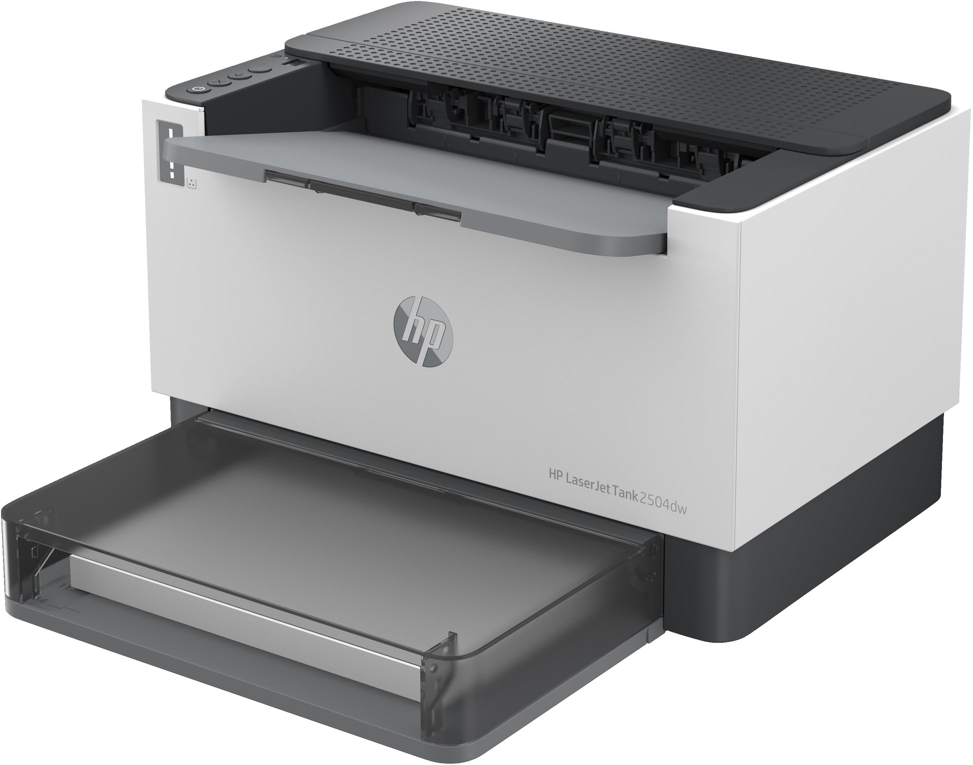 HP LaserJet Tank 2504Dw – A4, S/W, Duplex, 22 S./Min., 600 × 600 dpi, WLAN/LAN/USB, Papier: 250 Blatt