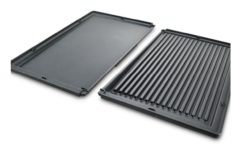 Solis Gerillte Grillplatte – 40,8 × 26,0 × 4,5 cm, Schwarz – für Deli Grill 7951