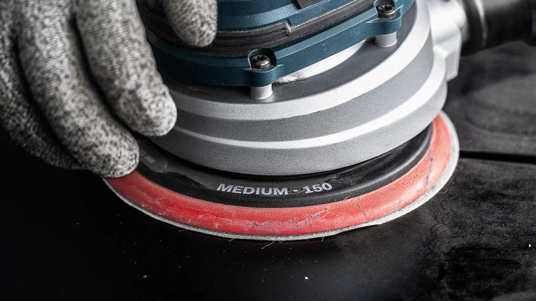 Bosch Stützteller, 125 mm, schwarz, grau