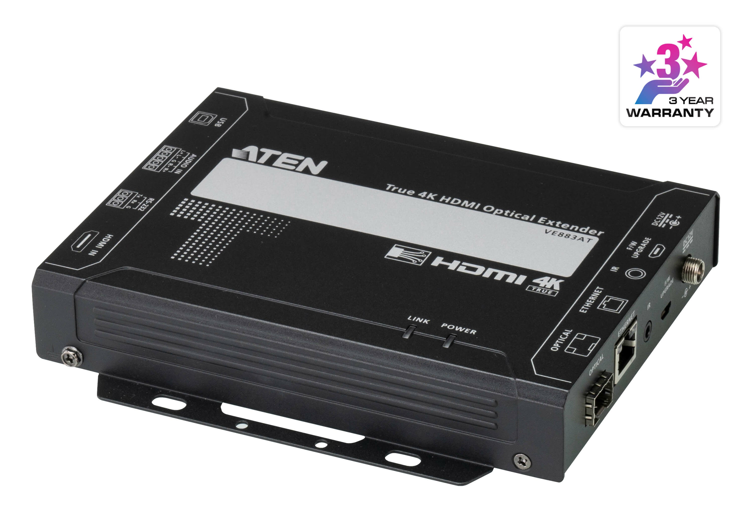 ATEN VE883ATK2 – HDMI Optischer Sender, über Glasfaser, 4K@60 Hz, 10 km, 4:4:4, HDCP 2.2, USB 2.0/IR/RS-232/Gi