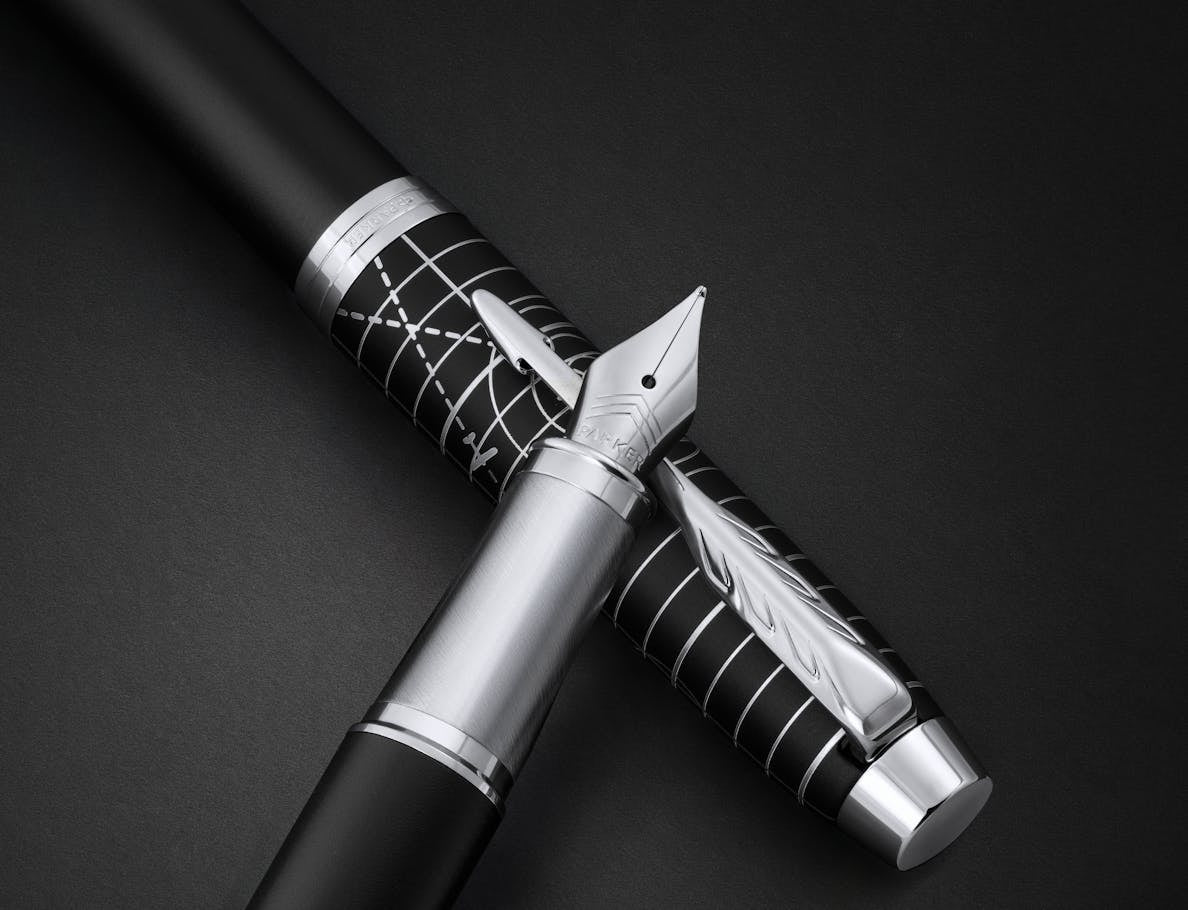 Parker IM Füllfederhalter M Schwarz/Chrom Edelstahl Geschenkbox