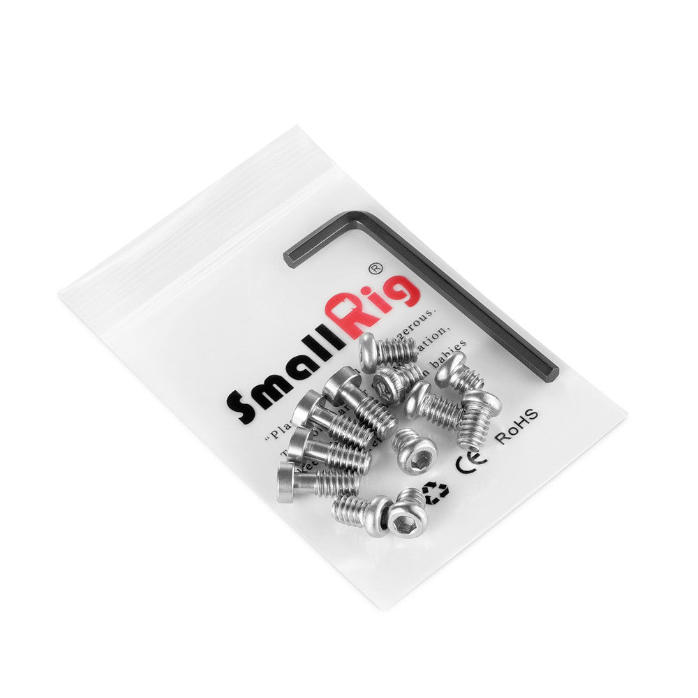 SmallRig 1713 Schraubensatz – 1/4-20" Gewinde – Edelstahl, Silber – 13er-Pack