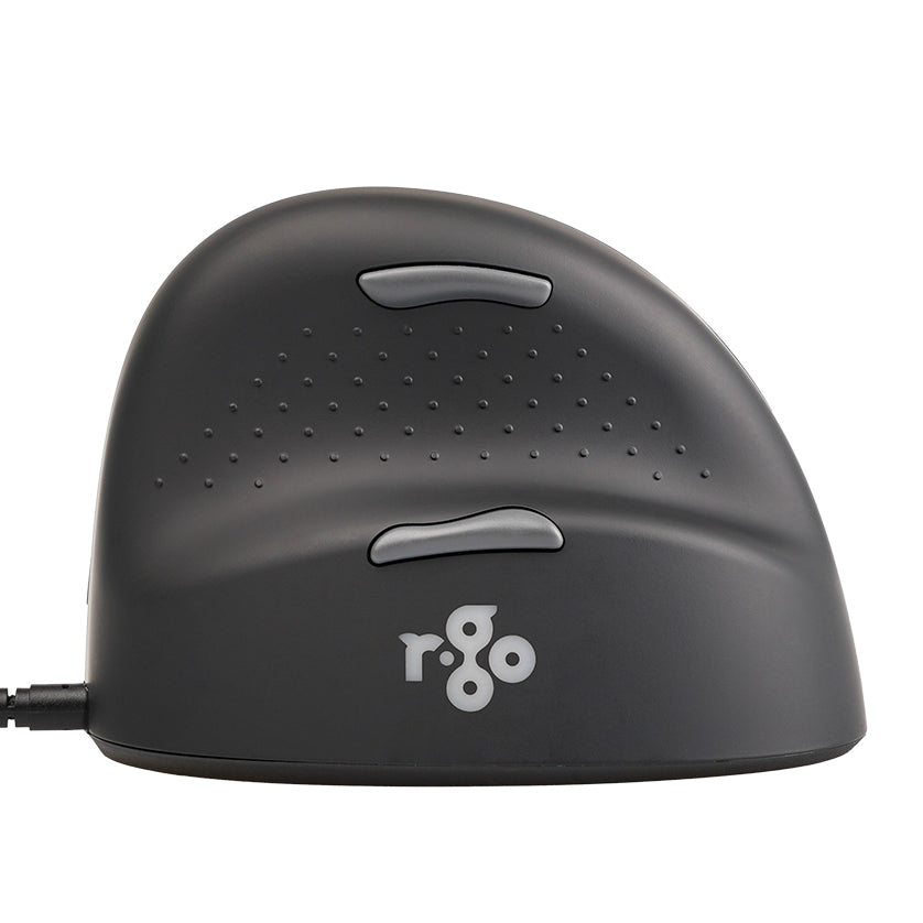 R-Go Tools Ergonomische Maus He Break – Maus – Kabelgebunden (USB‑A), 2400 DPI, Rechts, Schwarz