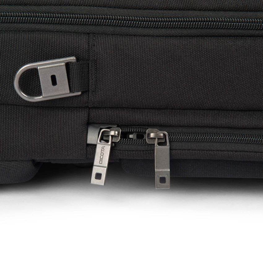 DICOTA Notebook-Tasche bis 17,3" – abschliessbar, mit Schultergurt – Schwarz