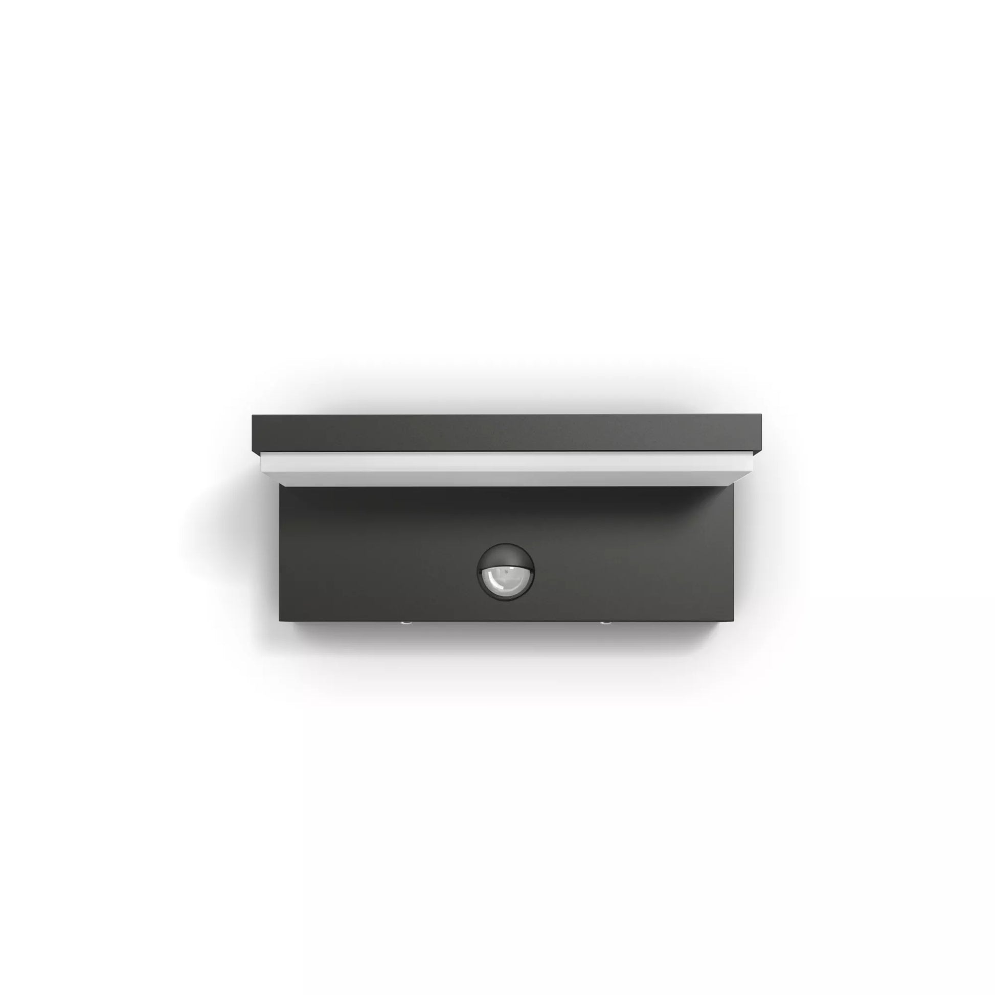 Philips by Signify Philips Aussenwandleuchte – 4000 K – IP44 – Netzbetrieb – mit Bewegungsmelder – Anthrazit – Aluminium