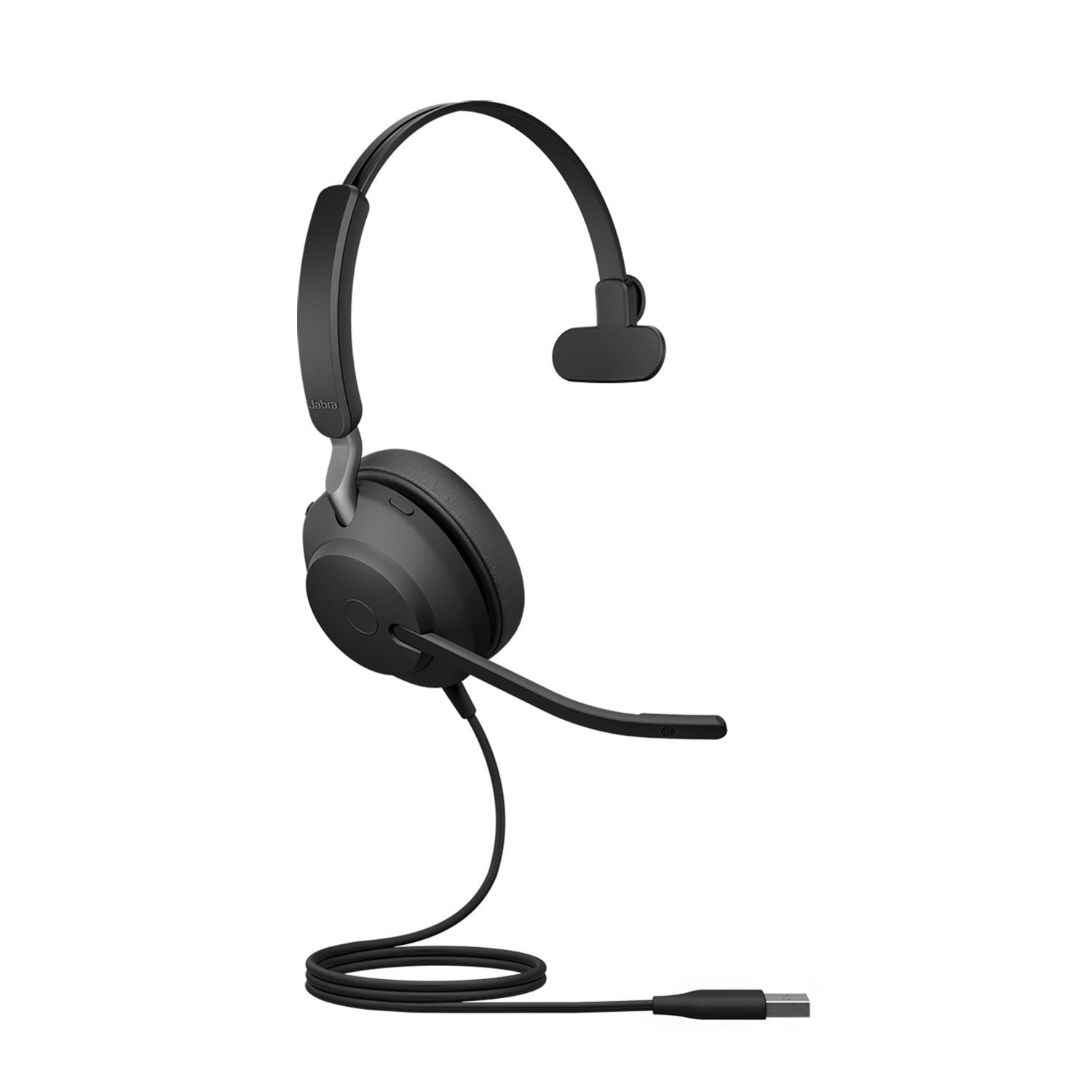 Jabra Evolve2 40 SE – Mono Headset/On-Ear – USB-A, Beamforming, Clear Voice – Schwarz – für UC
