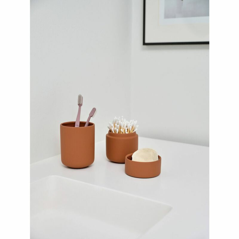 Zone Denmark Zahnbürstenhalter (freistehend) Ume – 8,3×10,3 cm, Steingut, Terrakotta