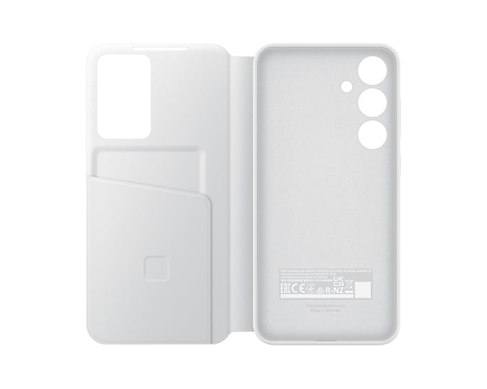 Samsung Booklet-Hülle – für Samsung Galaxy S24+ – weiss, mit Kartenfach