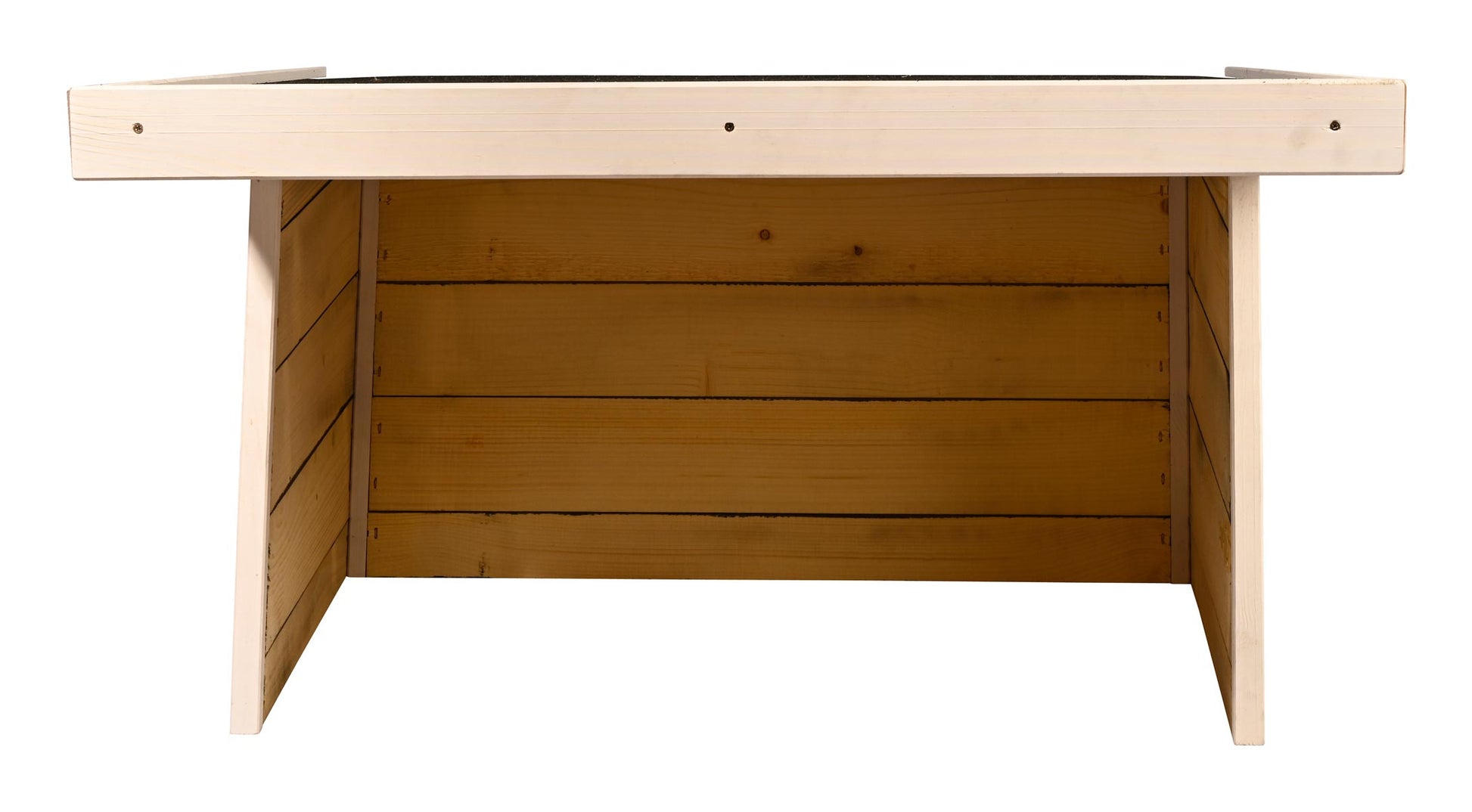 Dobar Mährobotergarage Suburb I Flachdach – 850 × 760 × 480 mm, Pinienholz, Schwarz, für jede Marke