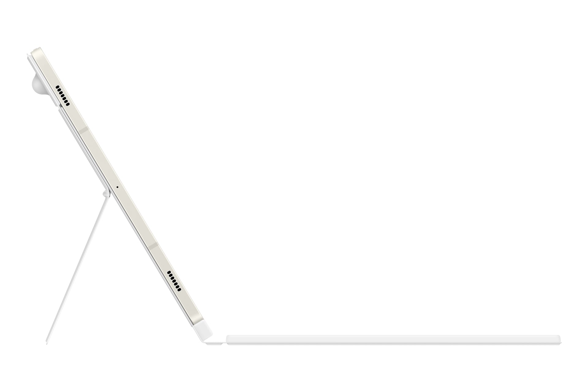 Samsung Book Cover Keyboard EF-DX725 – Galaxy Tab S9, S9 FE, QWERTZ, Touchpad, Weiss