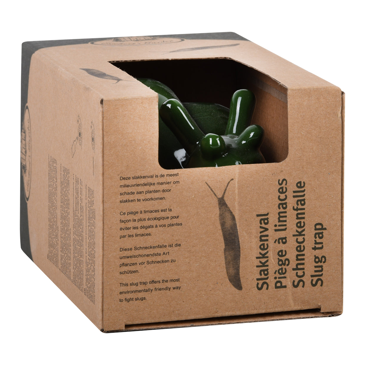 Esschert Design Insektenfalle – 18,3 × 10,8 cm – grün – Keramik – für Schnecken