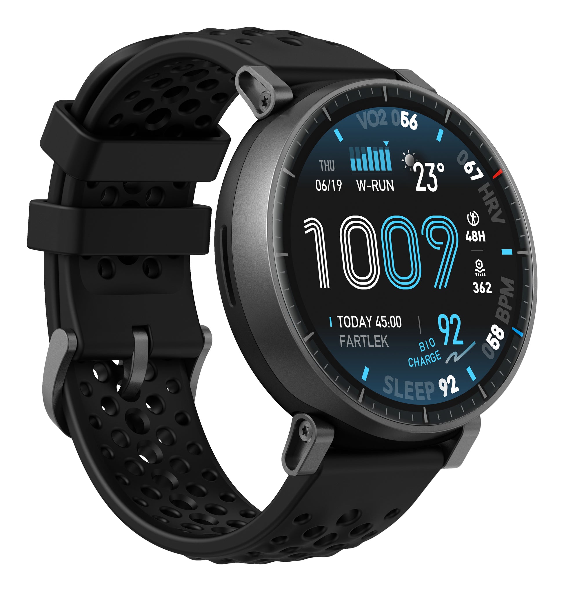 Amazfit Active Max 49 mm GPS – Aluminium Schwarz, Sportband, 50 m, für Android, iOS