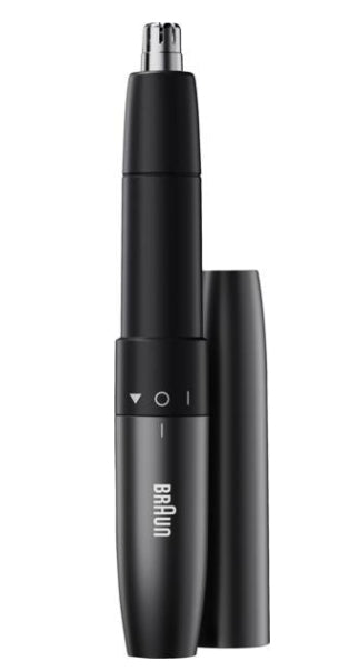Braun Ohr-/Nasenhaartrimmer EN20 – Batteriebetrieben, 1 × AAA, Nass & Trocken – Schwarz