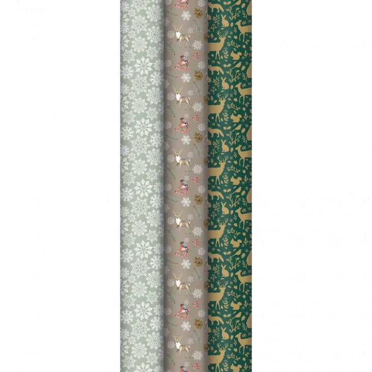 Clairefontaine Geschenkpapier Alliance II (Weihnachten) – 70 cm × 2 m – 60 g/m²