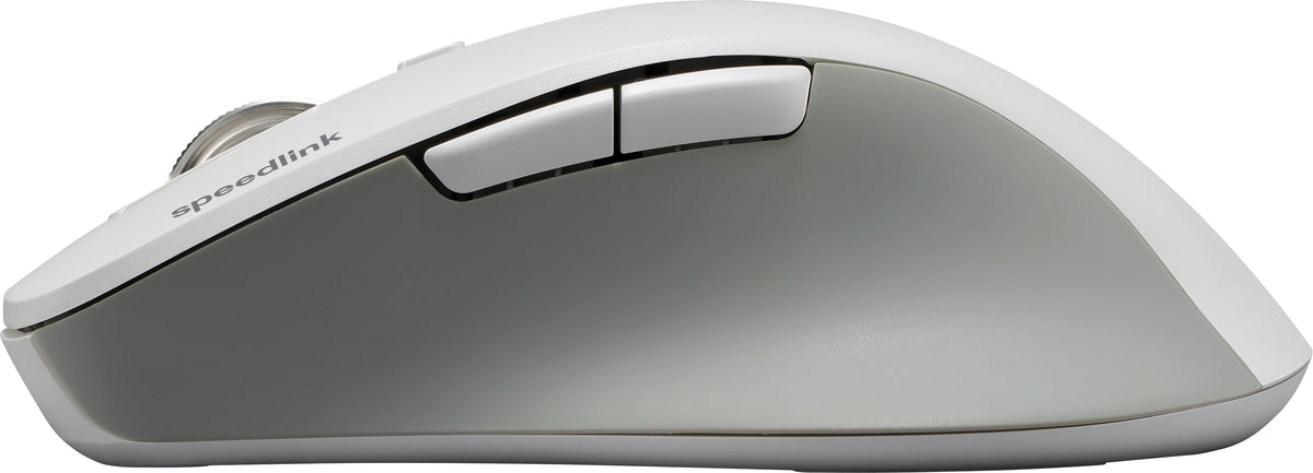 SPEEDLINK VELORA – Maus – Kabellos (Bluetooth/2,4 GHz), 4800 DPI, rechts, Weiss