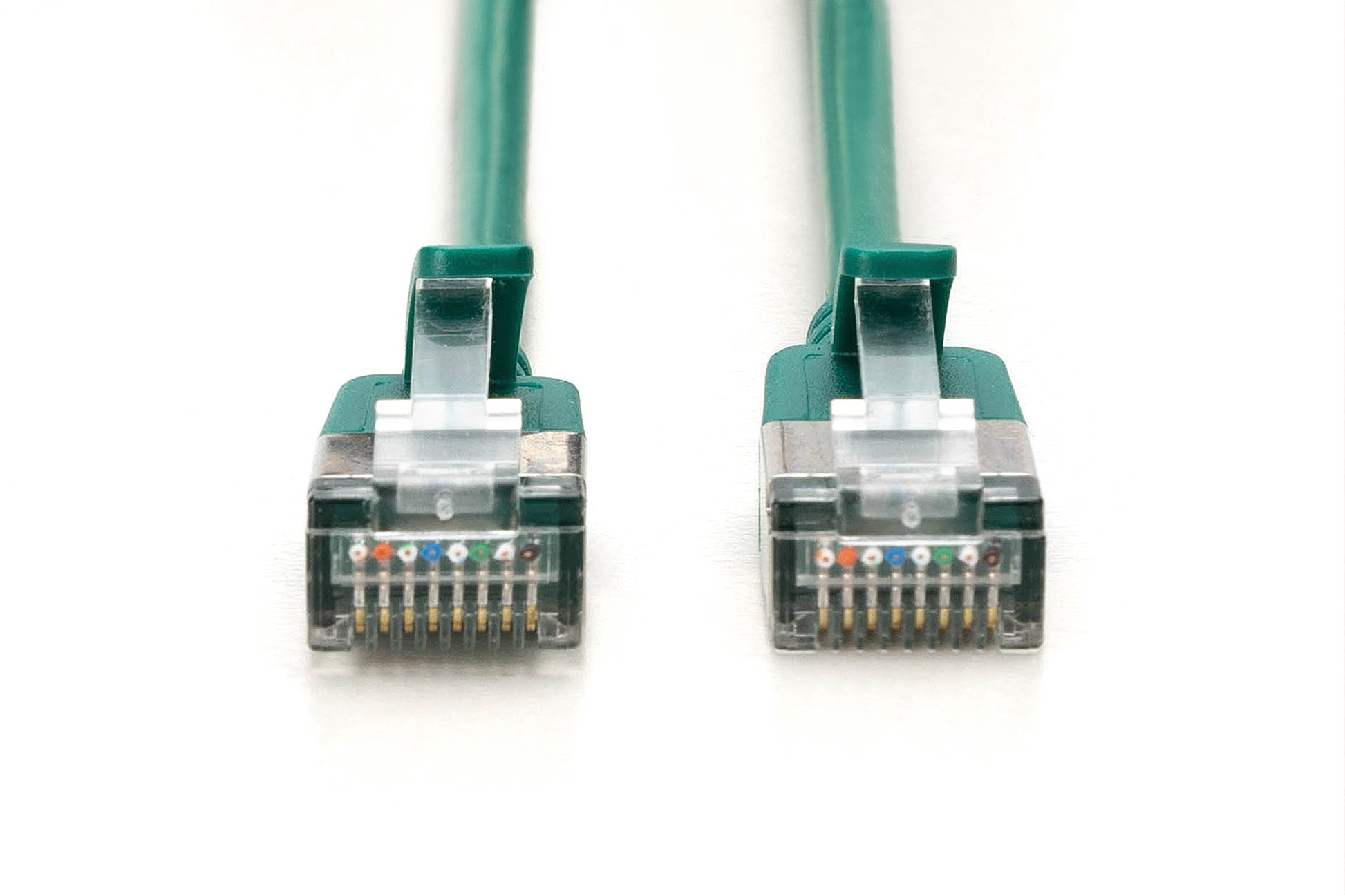 Digitus CAT 6A Patchkabel – 3 m, Grün, F-FTP, Flach, LSZH