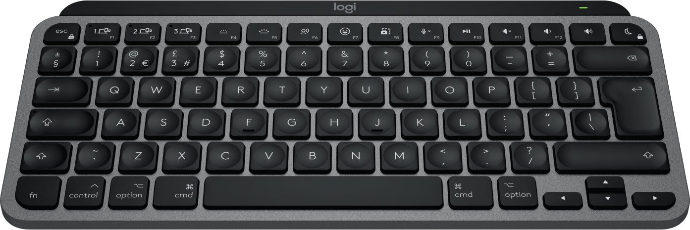 Logitech MX Keys Mini für Mac – Mini Tastatur – Scherenmechanik, beleuchtet – Bluetooth – QWERTY (UK‑INT) – Graphit