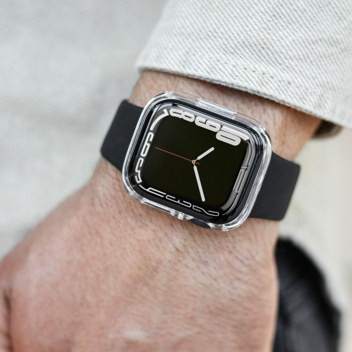 Vonmählen Hülle für Apple Watch Series 8/9 41 mm – Silikon, Transparent