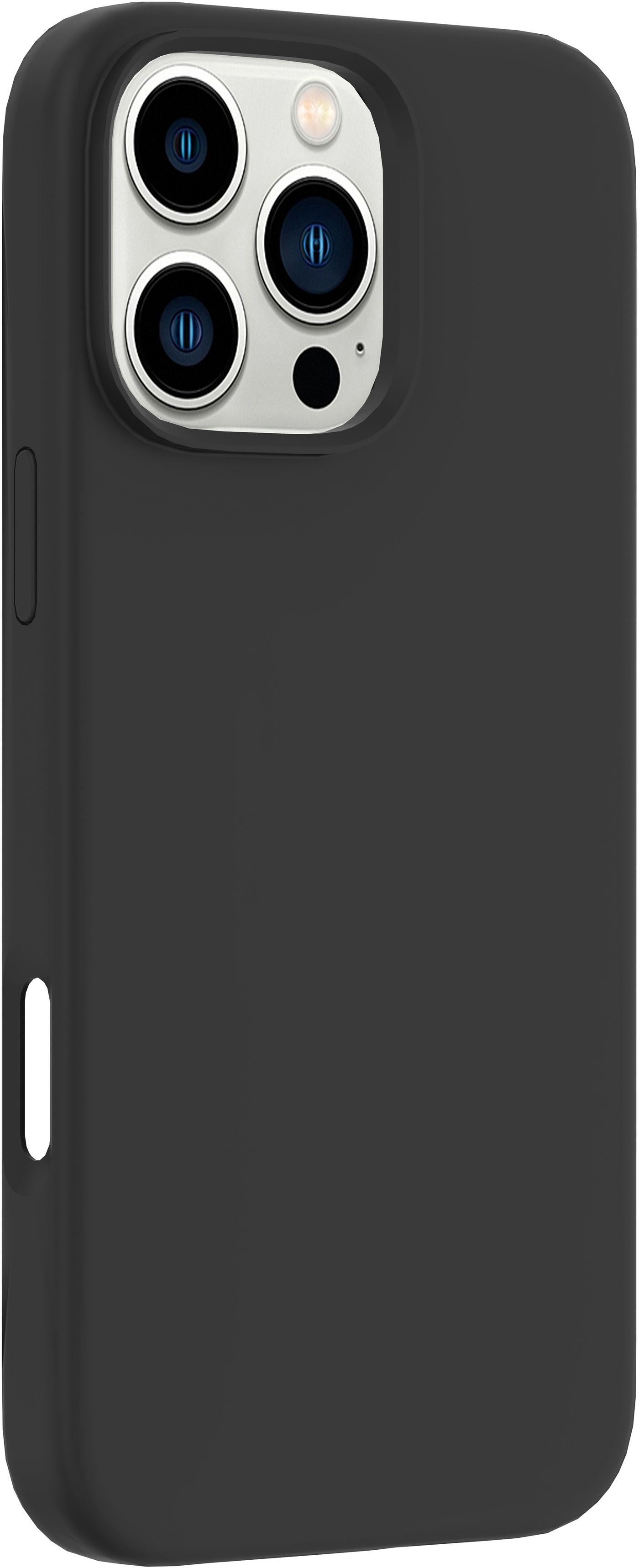 eSTUFF INFINITE RIGA – Backcover – für Apple iPhone 16 Pro, PC+Silikon, Schwarz, GRS