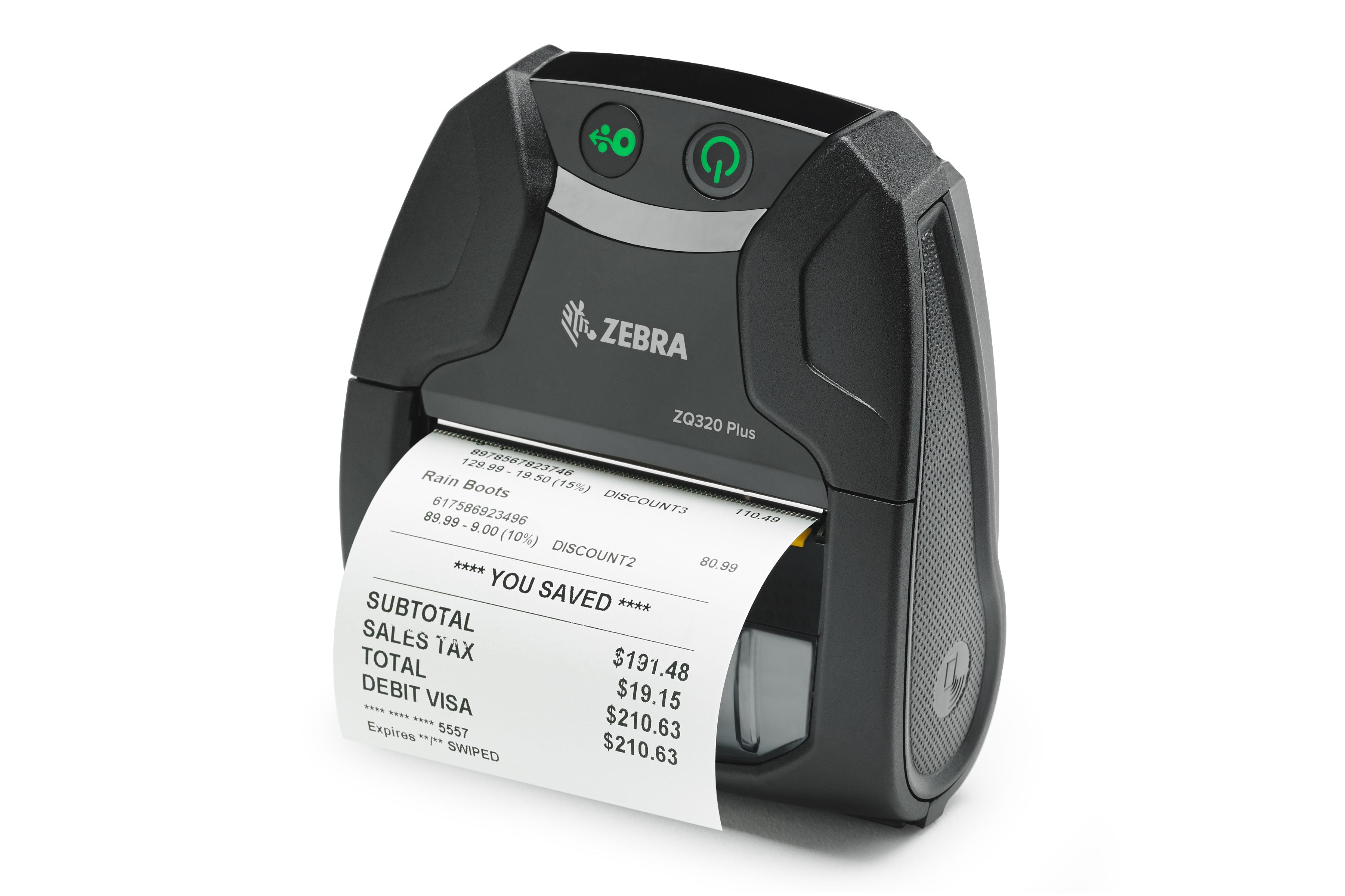 Zebra ZQ320 Plus – Etikettendrucker, Thermodirekt, bis 80 mm, USB, WLAN, Bluetooth, 203 × 203 dpi, 100 mm/s